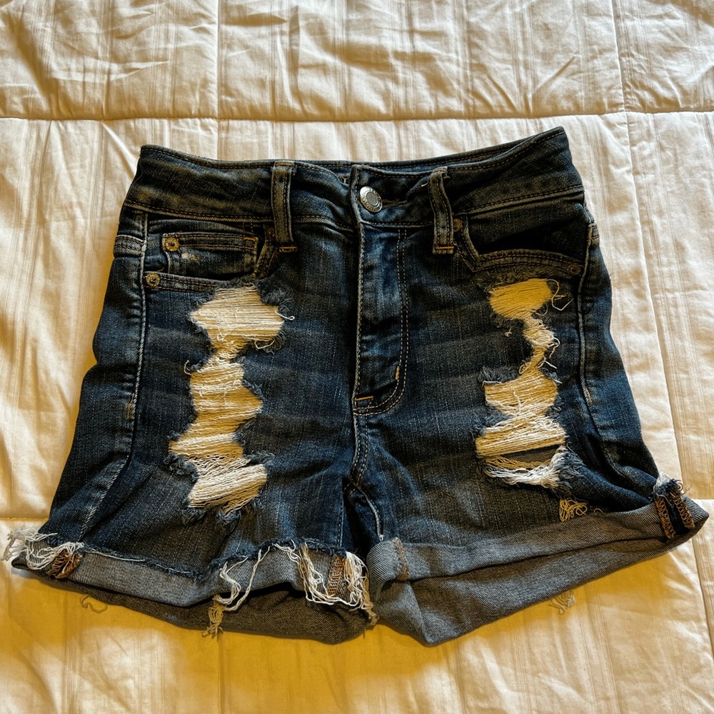 American Eagle Ripped Jean Shorts